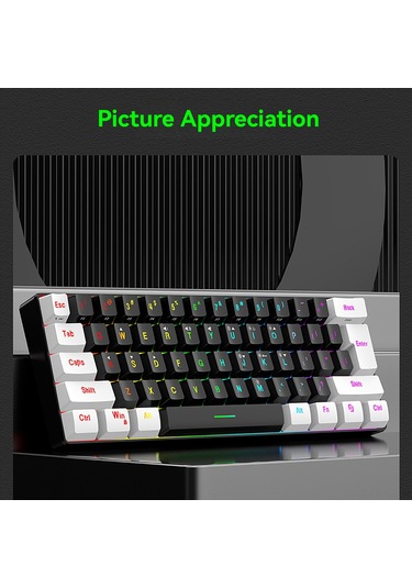 Yunboo 61 Tuşlu Rgb Aydınlatmalı Oyun Klavyesi - Kompakt Tasarım, Usb-c Bağlantı, Ergonomik