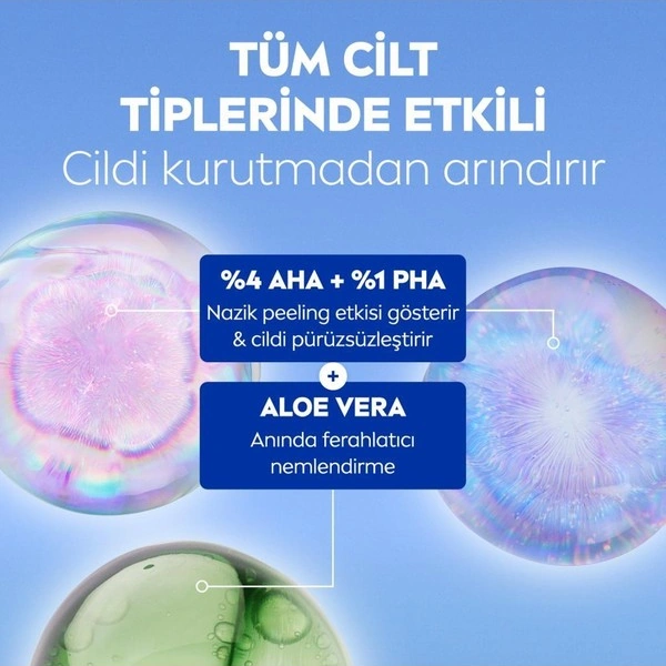 Nivea Lumınous630 Skin Glow Peeling Etkili Tonik 100 Ml, Parlaklık, Eşit Cilt Tonu, Aha Pha, Aloe Vera