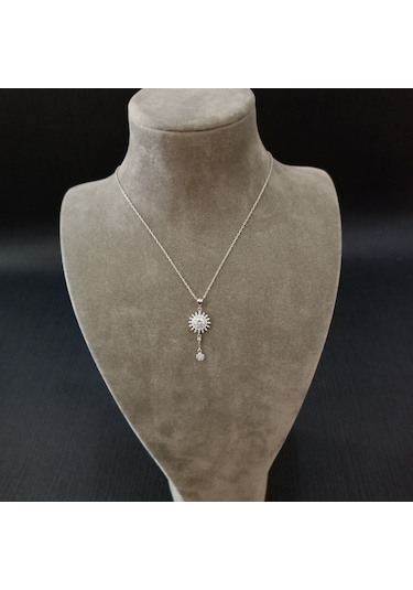 925 Ayar Gümüş Minimalist Yaklaşımlı Özel Tasarım Harika Kolye Gümüş