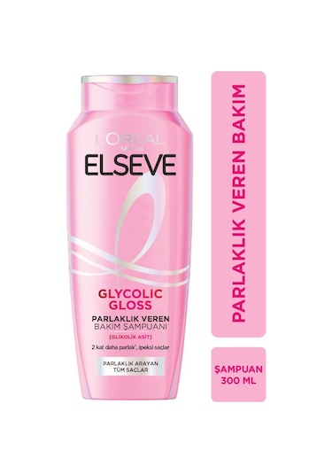 Elseve Glycolic Gloss Core Parlık Veren Bakım Şampuanı 5 x 300 ML