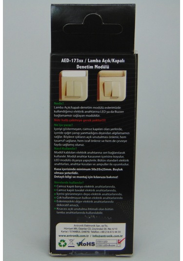 Aed-17313 Lamba Açık-kapalı Denetim Modülü -beyaz