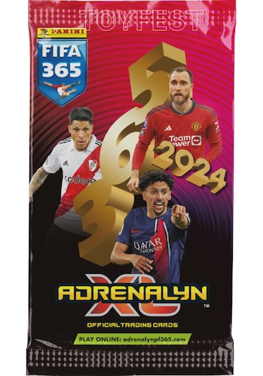 Panini Adrenalyn Fifa 365 - 2024 Official Trading Card Futbolcu Kartları Etiketi 16 Paket