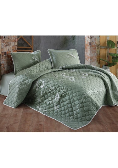 ÇİFT KİŞİLİK YATAK ÖRTÜSÜ  MOHANA V1 MİNT-6517