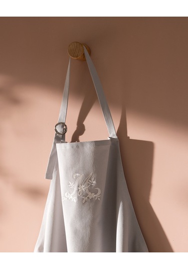 Madame Coco Cally %100 Pamuk Mutfak Önlüğü - Gri 8684427188934 Gri