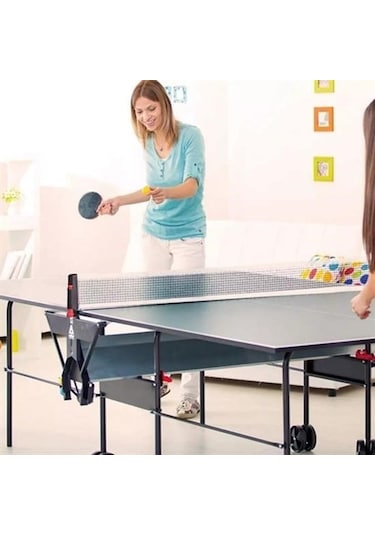 Buffer Teleskopik Taşınabilir Kaymaz Ping Pong Masa Tenisi Filesi Aparatı Mavi