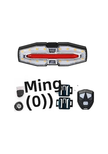 Youtek Motorcycle Usb Şarjlı Akıllı Kumandalı Led Fren Lambası - Sinyal, Süren, Su Geçirmez, Gündüz/gece Kullanıma Uygun Gümüş, 5510 Model
