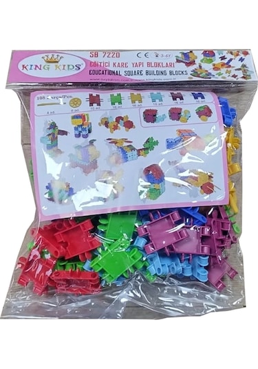King Kids Eğitici Yapı Blokları 108 Parça