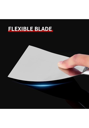 Macun Bıçağı Seti, 4 Pcs 2 ', 3', 4 ', 6' Tek Parça Premium Parlatılmış Tamamen Parselsiz Çelik Sıyırıcı Çelik