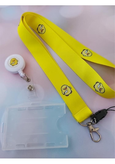 Belalı Civciv Kart Askısı Ve Katil Civciv Yoyo Yaka Kartlığı Yatay Dikey Kart Koruyucu