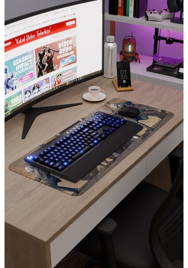 Half Life Kaymaz Dikişli Kauçuk Oyuncu Mousepad V4 - 70x30 Xl Gaming Mouse Pad Fare Altlığı
