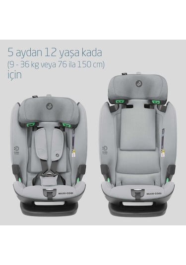 Maxi-Cosi Titan Pro I-Size Adac'lı 9-36 kg Çocuk Oto Koltuğu Authentic Grey