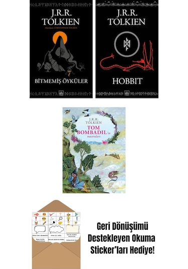 Bitmemiş Öyküler + Hobbit Siyah Kapak + Tom Bombadil İn Maceraları Özel Ciltli Baskı