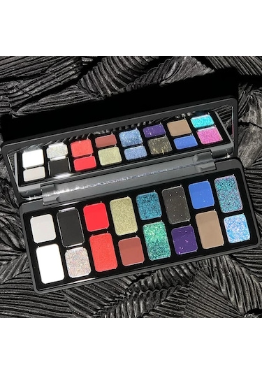 16 Renkli Glitter Pembe Göz Farı Dumanlı Pırıltılı Mavi Yeşil Sedefli Elmas 03 01