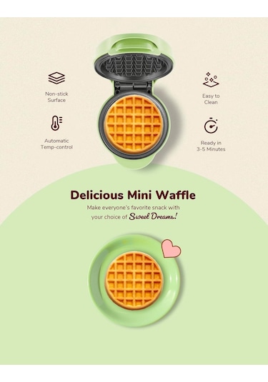 Bestron Mini Retro Stil 550 W Waffle Makinesi