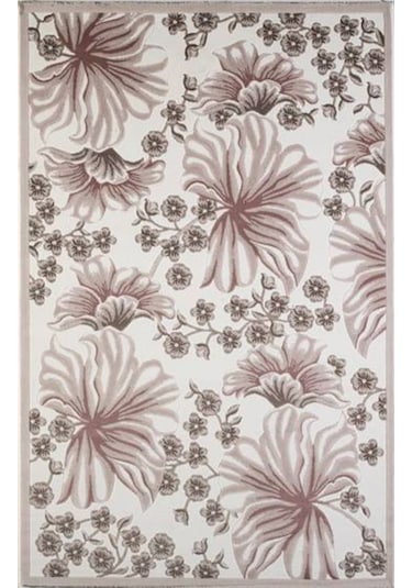 Saray Halı Lüks Nepal 12169 Ap Pembe Beyaz 150X230 4 M2 Halı !