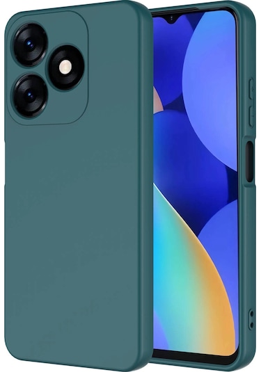 Tecno Spark 10c Kılıf Zore Mara Lansman Kapak Koyu Yeşil