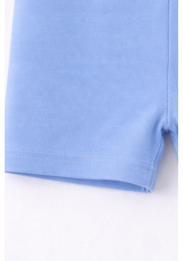 For My Baby Basic Bebek Şortlu Takım Mavi