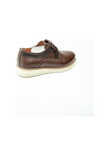 Nobel 1008-6 Kahverengi Deri Bağcıklı Erkek Günlük Ayakkabı 001