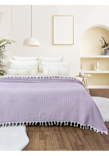 Battaniye Pamuk Riona 180x200 Cm Lila
