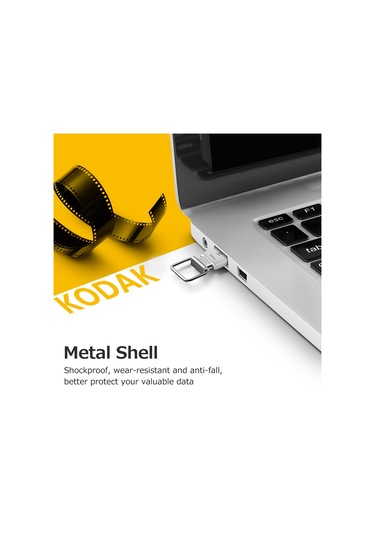 Springsun Kodak K112 64g U Disk Metal Taşınabilir Usb Flash Sürücü Su Geçirmez Mini Bellek Çubuğu Ar