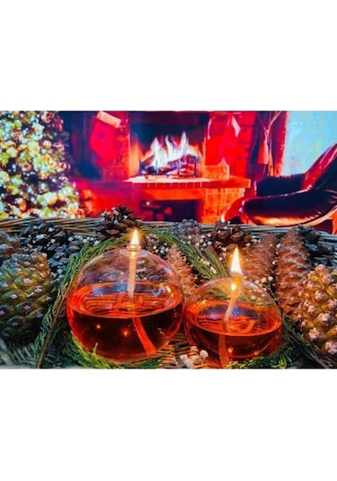 400 Ml Kandil Yağı 5 Renk Kokusuz Dumansız Gaz Lambası Yakıtı