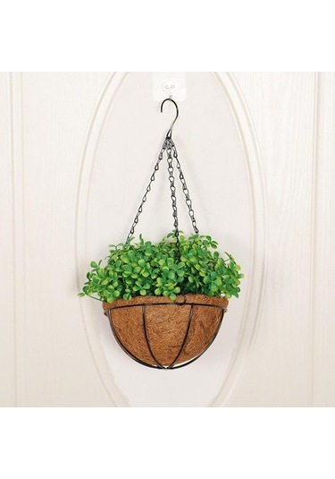 Pazly Yapılı Yapay Suntek Saksı Dekoratif Oturma Dört Bitki Askı 40cmx25cm Cw 40cmx25cm