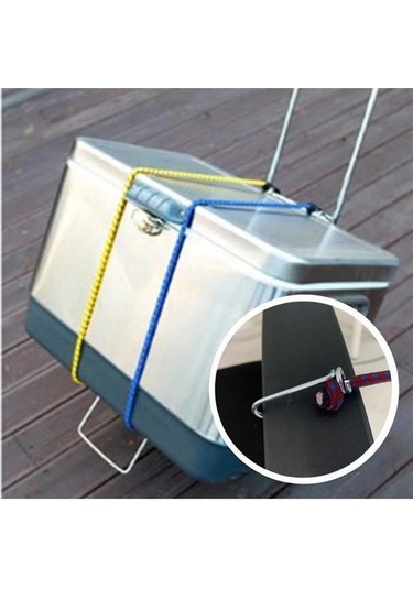 Bisiklet Araba Motosiklet Kancalı Bagaj Gergi Lastiği Sabitleme Siyah