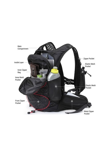 Inoxto-hidrasyon Koşu Sırt Çantası Bisiklete Binme Nefes Alabilen Y29166w Beyaz