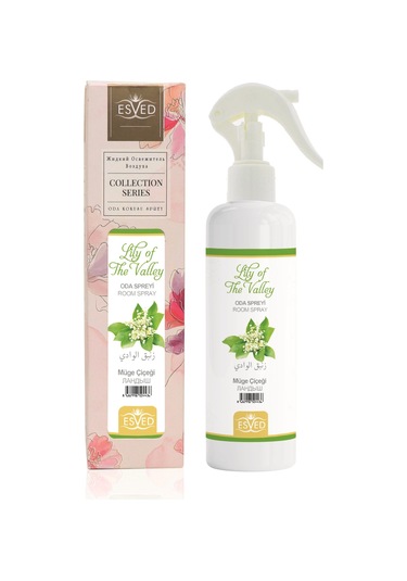 Esved Müge Çiçeği Kokusu Sprey 400 ML + Müge Çiçeği Kokusu Araba Kokusu 8 ML