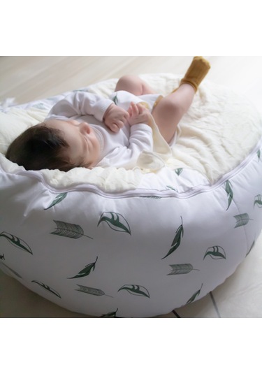 Babyjem Fasulye Bebek Yatağı Yaprak Krem