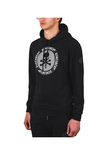 Bonesmen Erkek Kapüşonlu Sweatshirt (463015212) Siyah