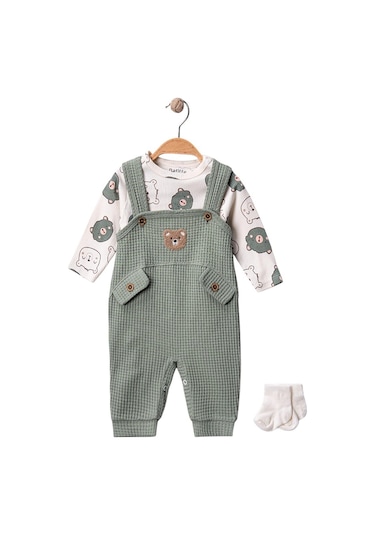 Celira Yeşil 3 Ay,6 Ay,9 Ay, Erkek Bebek Takım Yeşil