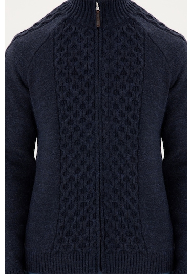 U.s. Polo Assn. Erkek Lacivert Hırka Triko 50294136-vr033 Lacivert