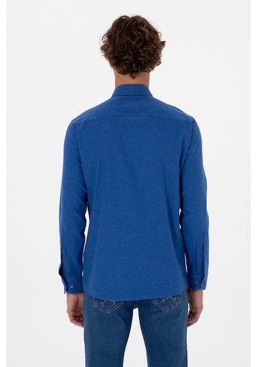 U.s. Polo Assn. Erkek Mavi Gömlek Basic 50316721-vr212 Royal Blue
