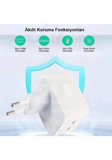 50 W Çift Usb-c Bağlantı Noktalı Güç Adaptörü