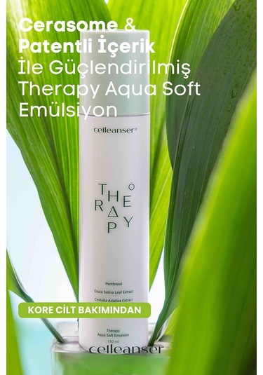 Cerasome Ve Patentli İçerik İçeren Nemlendirici Ve Yatıştırıcı Therapy Aqua Soft Emülsiyon