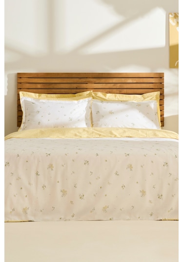 Kaşmir Home Mario Çift Kişilik Nevresim Takımı Sarı Sarı