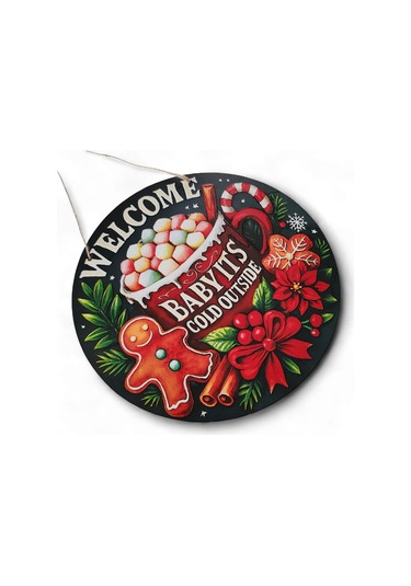 Welcome Kapı Ve Duvar Süsü It's Cold Outside 30x30