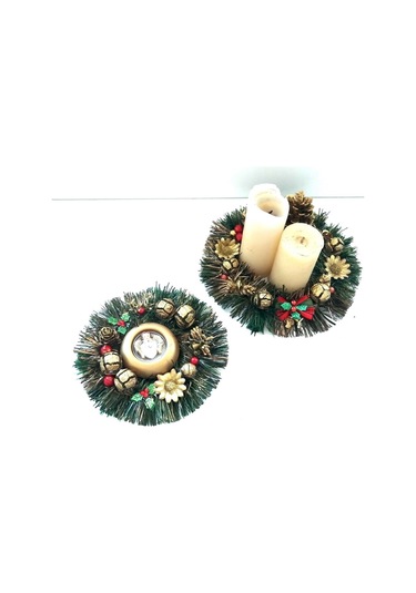 Yılbaşı Mumluk Seti 2li