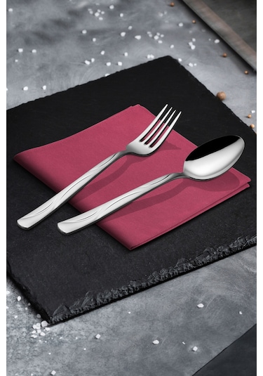 Avcı Ay Işığı 60 Parça Çatal Kaşık Takımı Gümüş