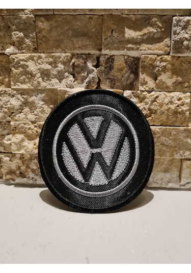 Çeyiz Volkswagen -Patch Peç Arma Nakış Işleme Dokuma Gri