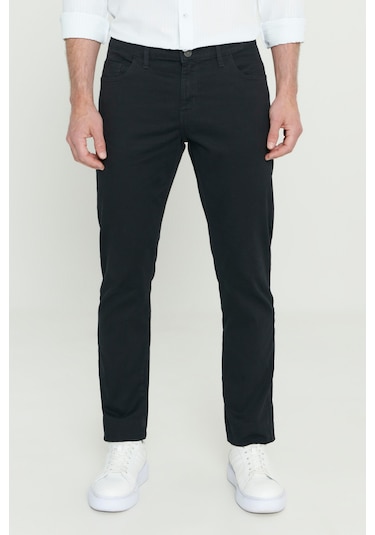 Ac&Co / Altınyıldız Classics Slim Fit Pamuklu Esnek Chino Erkek Pantolon - Siyah Ac&Co / Altınyıldız Classics Slim Fit Pamuklu Esnek Chino Erkek Pantolon - Siyah