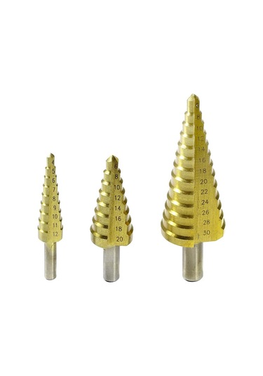 Knisaw Ks51699 Kademeli Saç Delme Seti Titanyum Kaplama 3  Parça