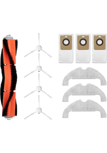Markingyes 11 Adet Xiaomi Mijia Için Uygun Stytj05zhm Süpürme Robotu Aksesuarları Paspas Ana Fırça Yan Fırça Filtre Ekranı Toz Torbası Süpürge Yedek Parçaları