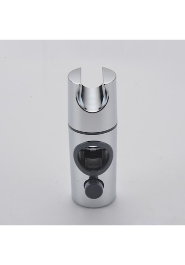 Primepickings B Evrensel Duş Başlığı Tutucu Ayarlanabilir 18-25mm 360 Dönme Abs Plastik Duş Slayt Raylı 2 Katlı Gri