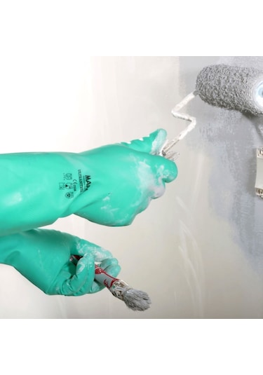Ultranitril 492 Kimyasal Solvent İş Eldiveni 32 Cm No:9