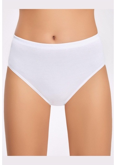 Ilke Kadın %100 Pamuk Ribana Biyeli Bato Külot - 12 Adet