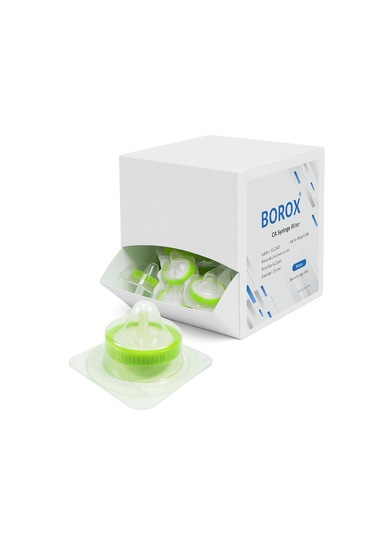 Borox Selüloz Şırınga Filtre - Steril - 0.22µm - Ca - Yeşil-50li