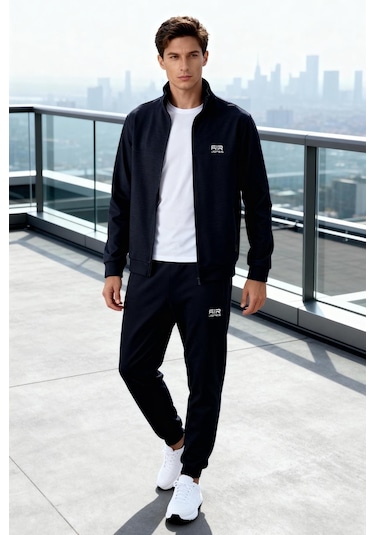 Tommy Life Hugo Lacivert Jogger Erkek Eşofman Takım - 85198 Lacivert
