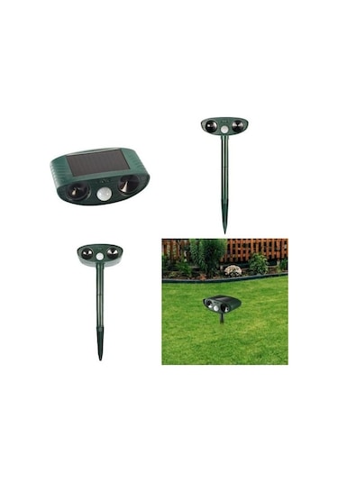 Tongxida Öğle Güneşli Aile Bahçe Kedi Köpek Ultrasonik Kovucu Dış Mekan Su Geçirmez Enerjili Hayvan Kovucu